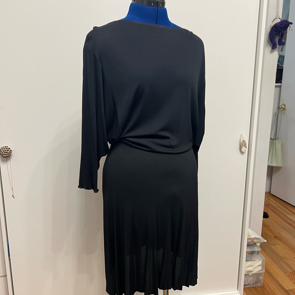 Vintage Dress with Beaded Back